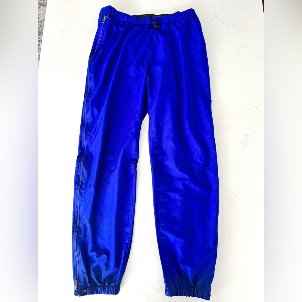 Vintage Patagonia Full-Zip Rain Pants - 83145 - Blue - Men's Size XL
